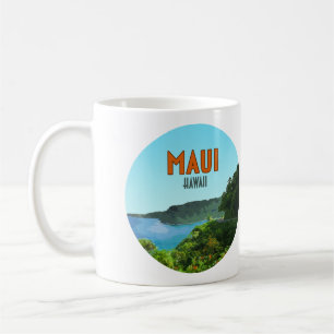 Caneca De Café Maui Hawaii - Costa Hana Road Vintage