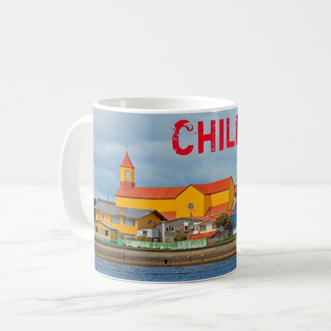 Caneca De Café Maullin, Chile (Frente Esquerda)