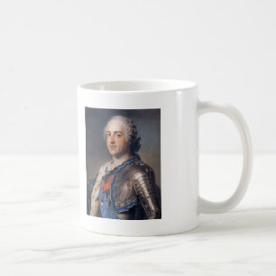 Caneca De Café Maurício de La Visita Retrato do rei Louis XV