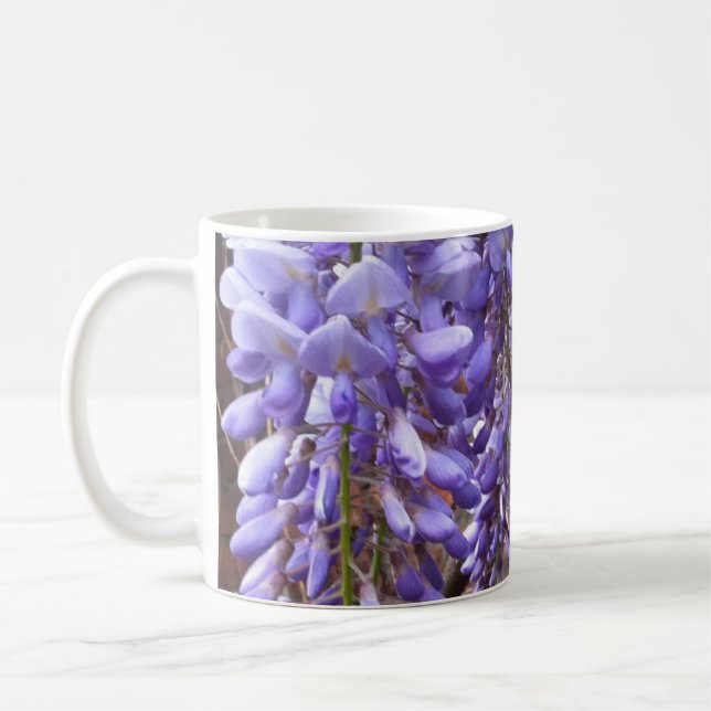 Caneca De Café Mauve, Blossom de Wisteria Roxo (Esquerda)