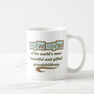 Caneca De Café MawMaw de netos dotado