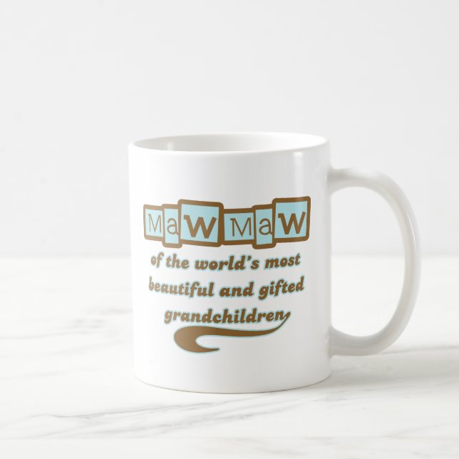 Caneca De Café MawMaw de netos dotado (Direita)