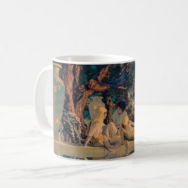 Caneca De Café Maxfield Parrish O Jardim de Alá 1918 Arte Fina (Frente Esquerda)
