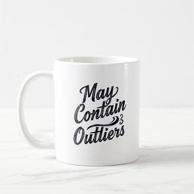 Caneca De Café May Contain Outliers Mug (Esquerda)