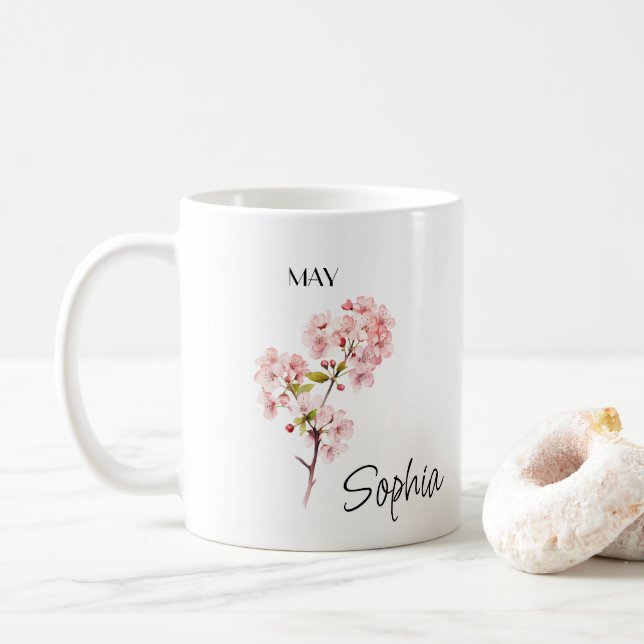 Caneca De Café May Flower Personalizado (Com Donut)