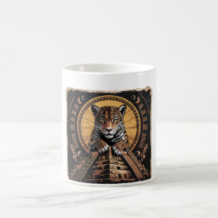 Caneca De Café Mayan Jaguar Guardian Mug   mitologia asteca