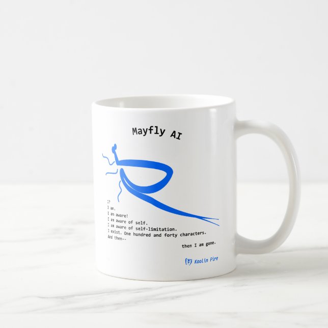 Caneca De Café Mayfly AI (Direita)