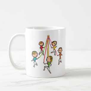Caneca De Café Maypole Dancing
