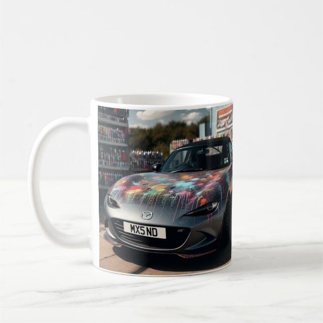Caneca De Café Mazda MX5 Miata Gen 4 Spray Pintou Mug (Esquerda)