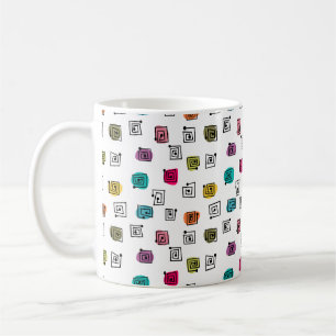 Caneca De Café Mazes Coloridos