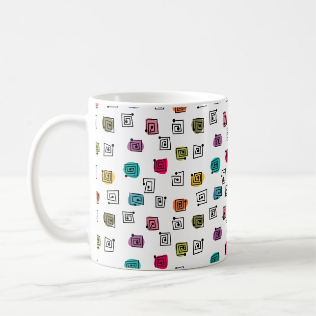 Caneca De Café Mazes Coloridos (Esquerda)
