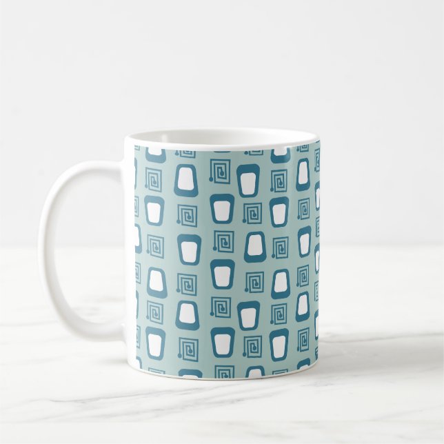 Caneca De Café Mazes e Trapezoides (Esquerda)