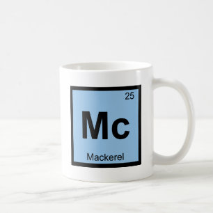 Caneca De Café Mc - símbolo da mesa periódica da química dos