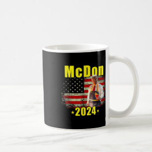 Caneca De Café Mcdon 2024 Engraçado Donald Trump Batata Frita Coz
