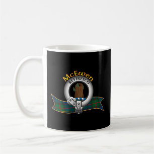Caneca De Café Mcewen Clan Tartan Crest Motto