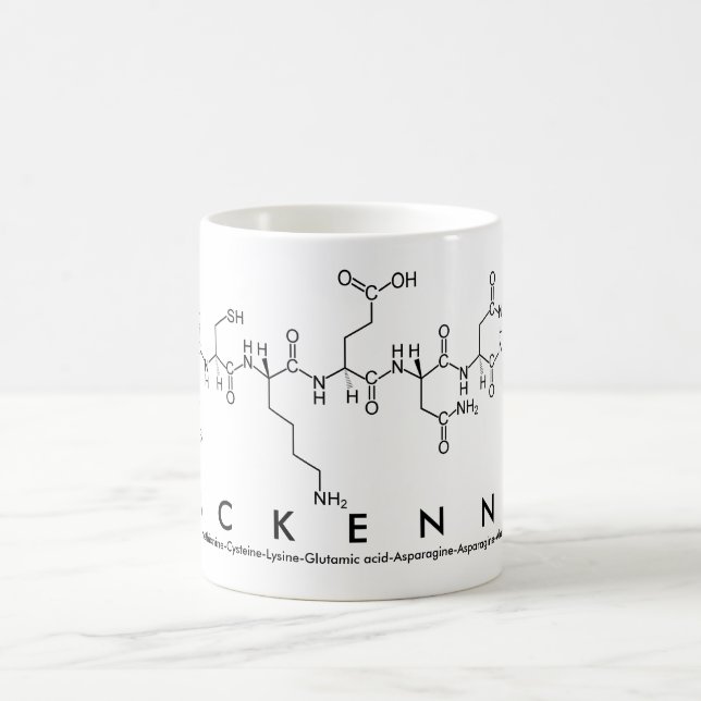 Caneca De Café Mckenna peptide name mug (Centro)