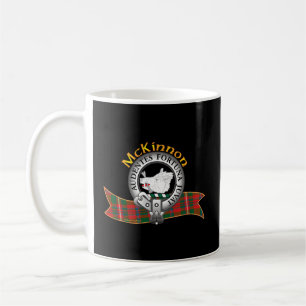 Caneca De Café Mckinnon Clan Tan Crest Motto