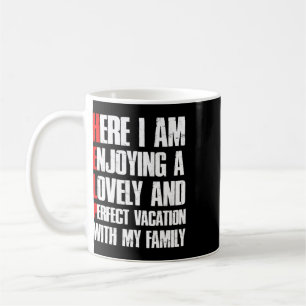 Caneca De Café Me Ajude Estou De Férias Em Família - Humor Sarcás