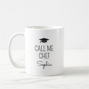 Caneca De Café Me Chame Chef Nome Personalizado