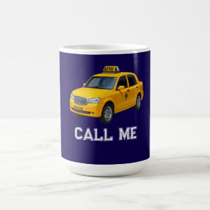 Caneca De Café Me Chame Táxi engraçado
