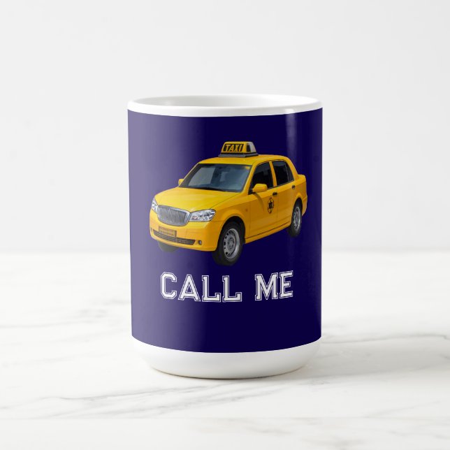 Caneca De Café Me Chame Táxi engraçado (Centro)