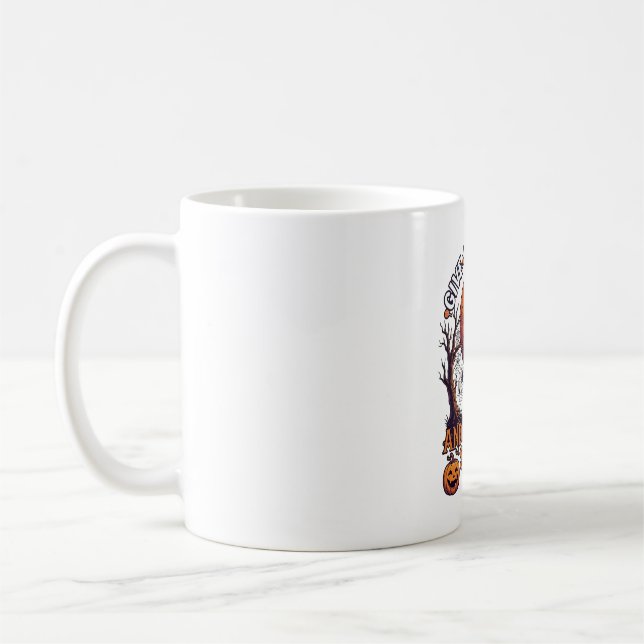 Caneca De Café Me Dê Doces Ligue Bruxa Assustadora Abóboras da Lu (Esquerda)