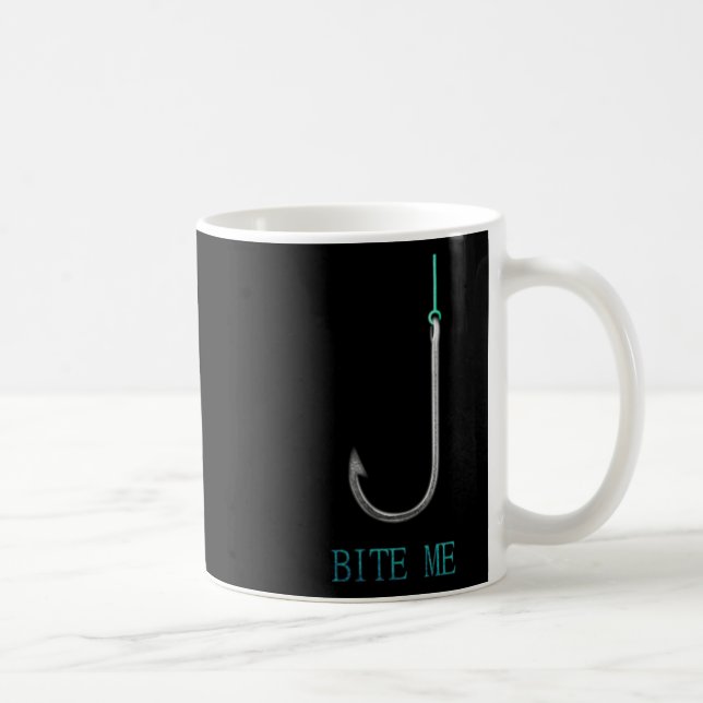 Caneca De Café Me Morda Gancho Pescaria Pescadores Presente  (Direita)