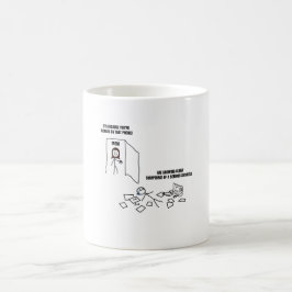 Caneca De Café Me Mostrando Sintomas Claros De Doença