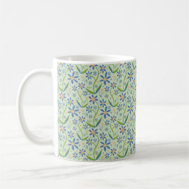 Caneca De Café Meadow | Dancing Watercolor Daisies