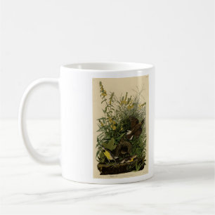 Caneca De Café Meadow Larkfrom Audubon's Birds of America