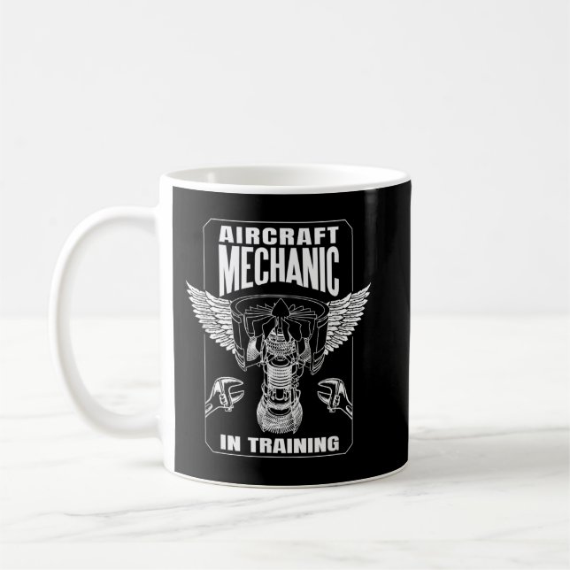 Caneca De Café Mecânica da Aeronave em Formação (Esquerda)