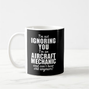 Caneca De Café Mecânica de Aeronave não Consegue Ouvir