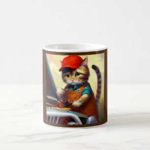 Caneca De Café Mecânica de Cat