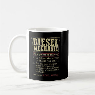 Caneca De Café Mecânica Diesel Funny Para Ferramentas Maiores Par
