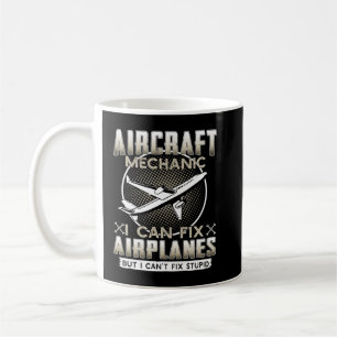 Caneca De Café Mecânico de Aeronaves I Posso Consertar Aviões Mas