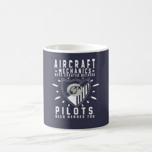 Caneca De Café Mecânico de aviões