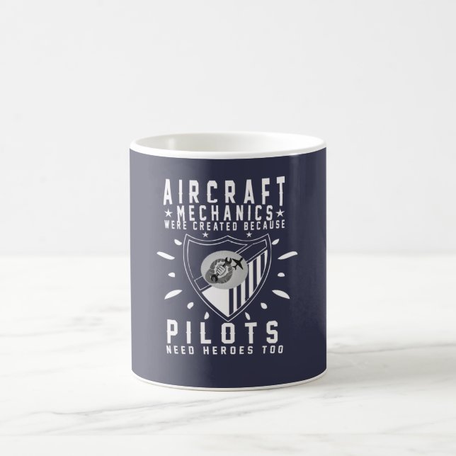 Caneca De Café Mecânico de aviões (Centro)