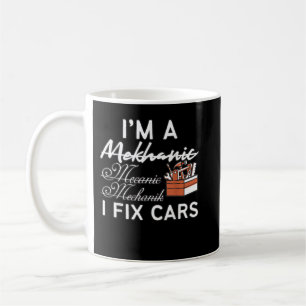 Caneca De Café Mecânico Engraçado I Carro Fixo