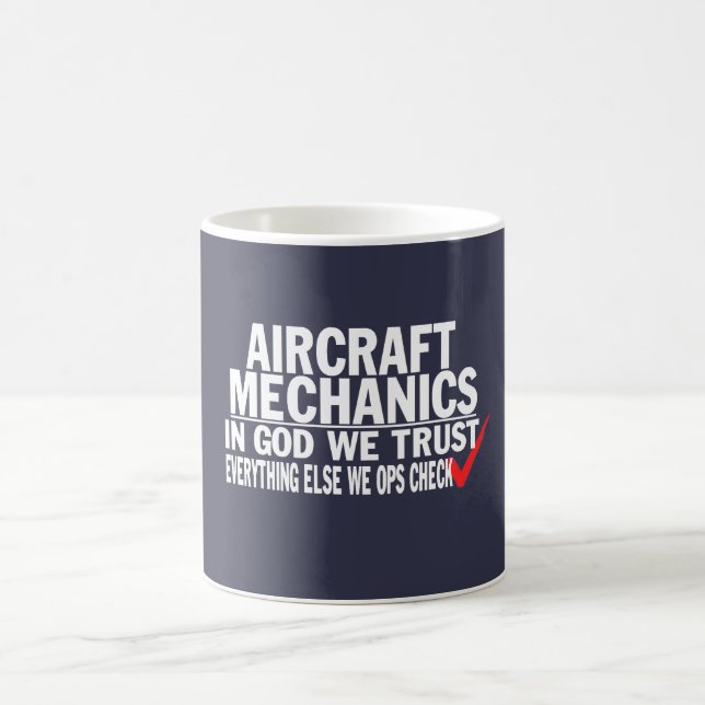 Caneca De Café Mecânicos de aviões (Centro)