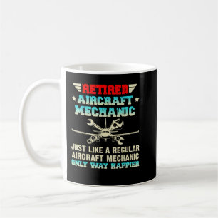 Caneca De Café Mecanismos Regulares De Aeronaves Aposentadas
