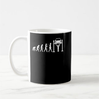 Caneca De Café Mechanic Evolution  Mechanic Gift Car Mechanics Te