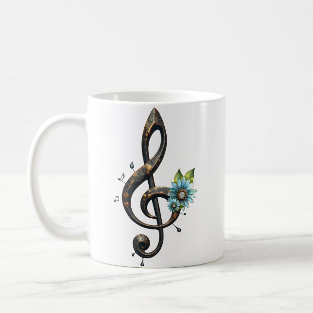 Caneca De Café Mechanical  clef  (Esquerda)