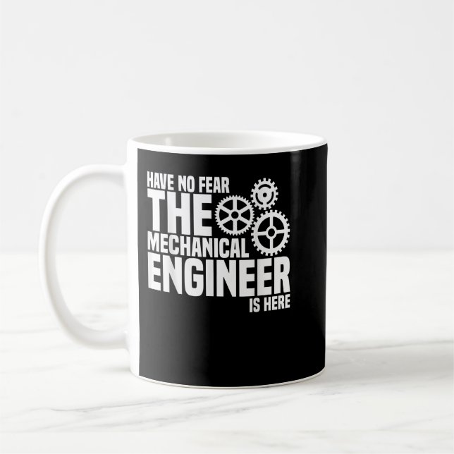 Caneca De Café Mechanical Engineer Student Engineering Gifts Math (Esquerda)