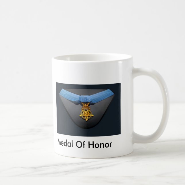 Caneca De Café Medalha de honra, medalha de honra (Direita)