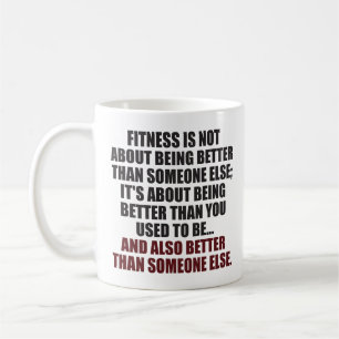 Caneca De Café MÉDIA - Motivação do Workout de Construção de Emba