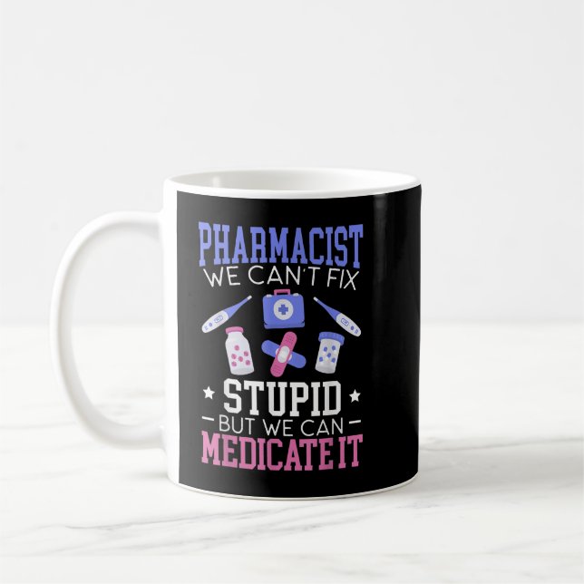 Caneca De Café Medicamento farmacêutico Assistente de farmácia co (Esquerda)