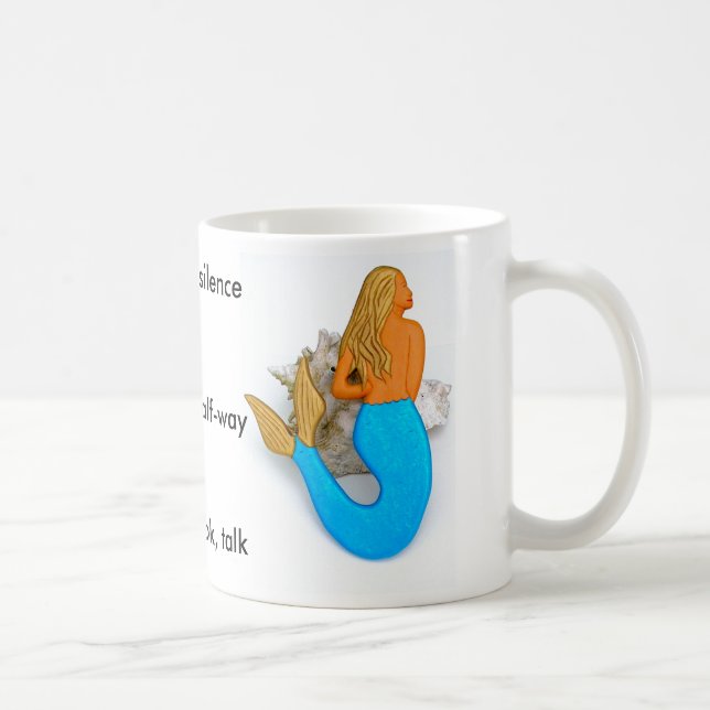 Caneca De Café Medição da sereia ouro (Direita)