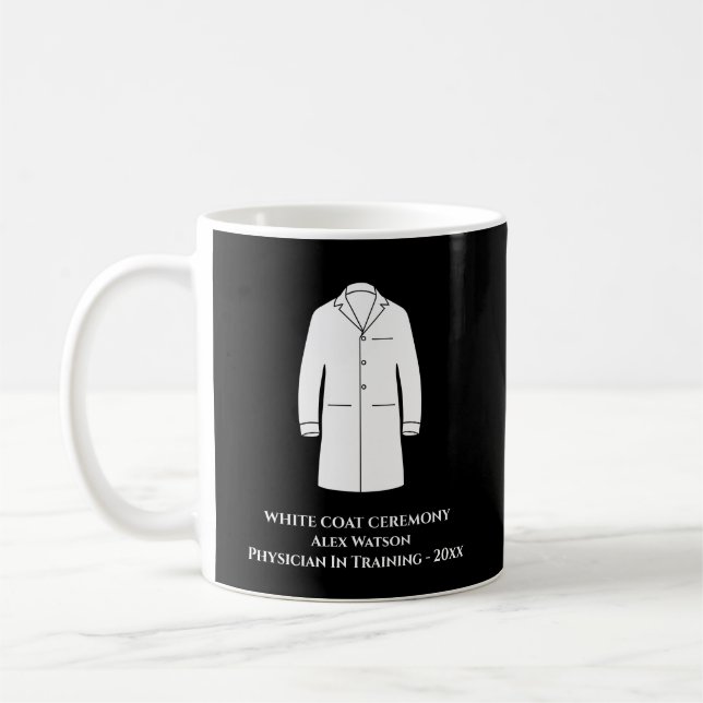 Caneca De Café Médico da Cerimônia de Casaco Branca (Esquerda)
