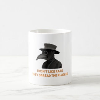Caneca De Café Médico da Peste Medieval não gosta de ratos