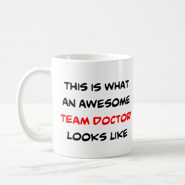 Caneca De Café médico de equipe, incrível (Esquerda)